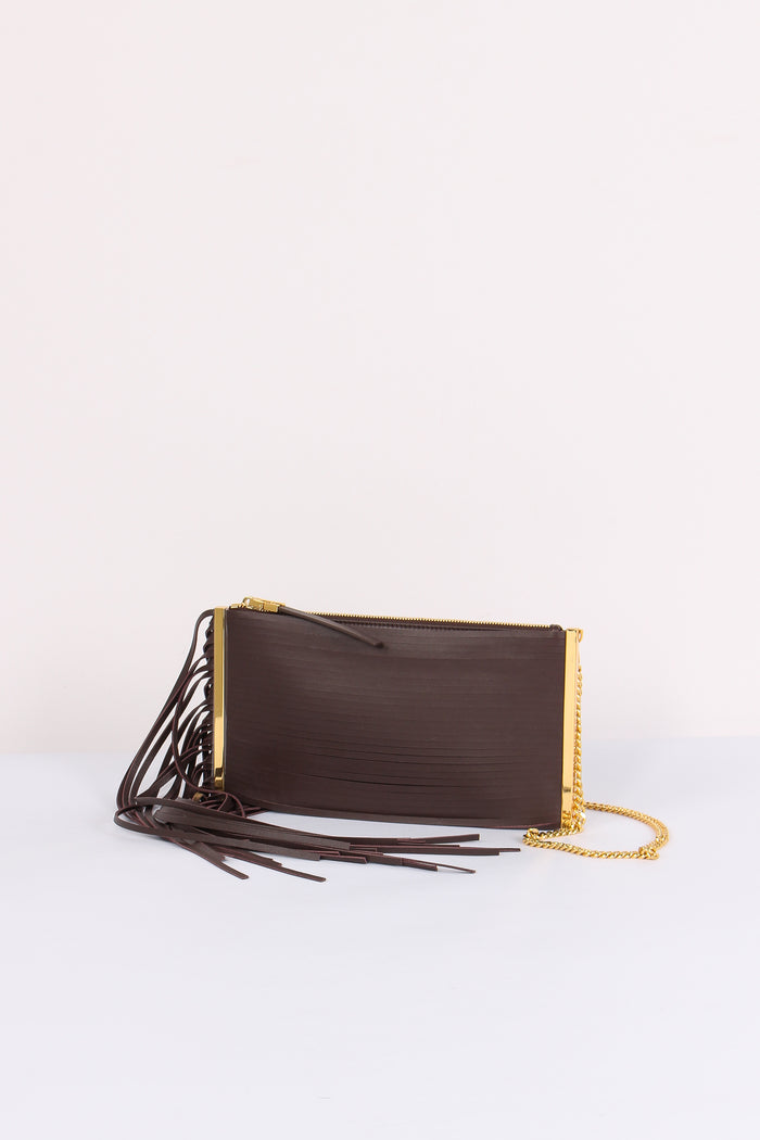 Pochette Frange Cacao-4