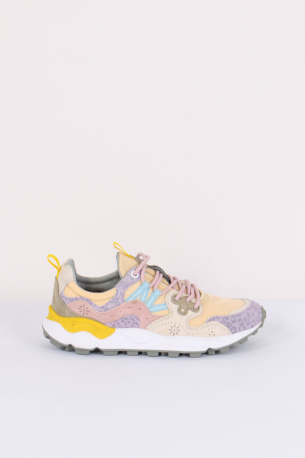 Sneakers Yamano Suede Animalier Lilac/pink