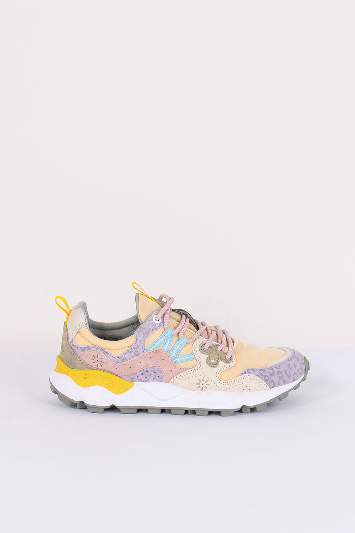 Sneakers Yamano Suede Animalier Lilac/pink