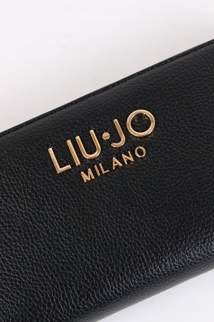 Portafoglio Zip Around Nero-4