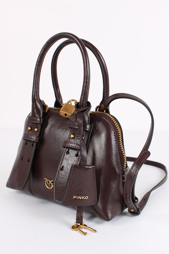 Bowling Bag Zip Mini Rosso Mogano-4