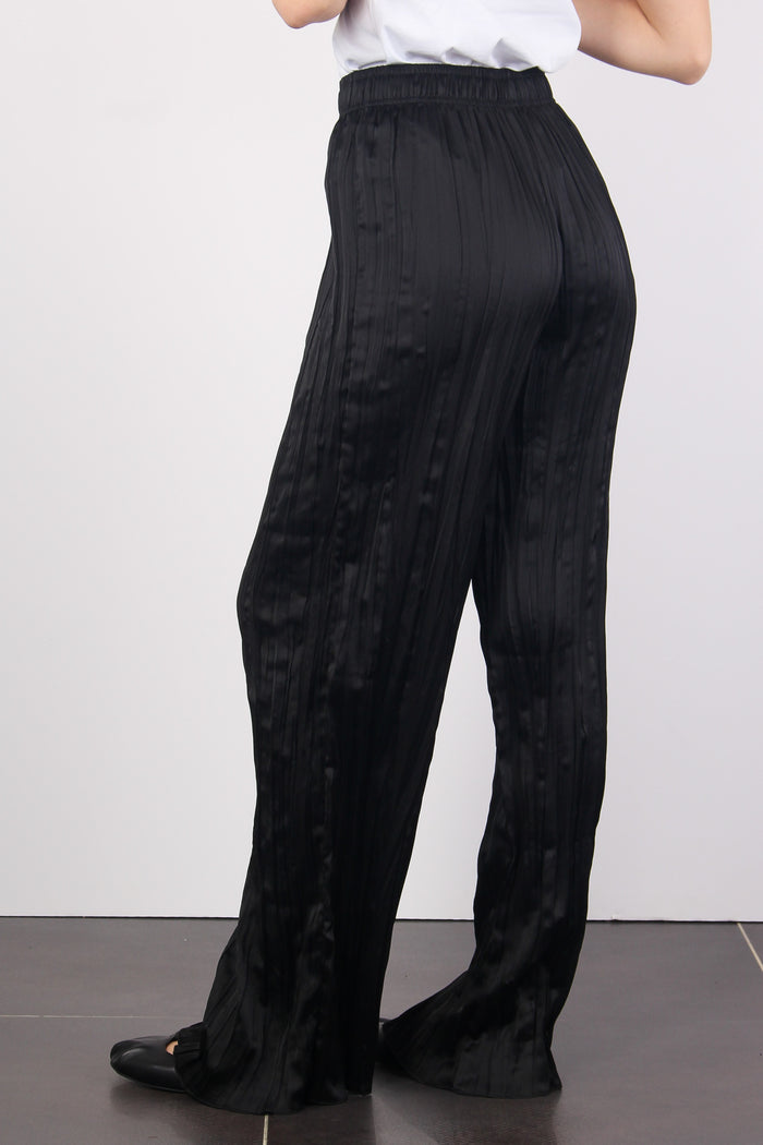 Pantalone Plisse Nero-6