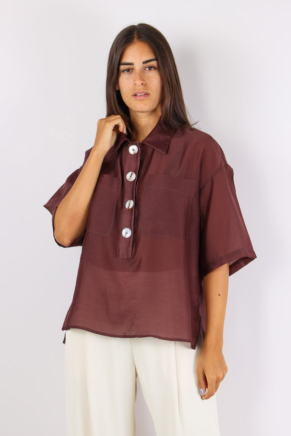 Camicia Mussola Maxi Tasca Moro-2