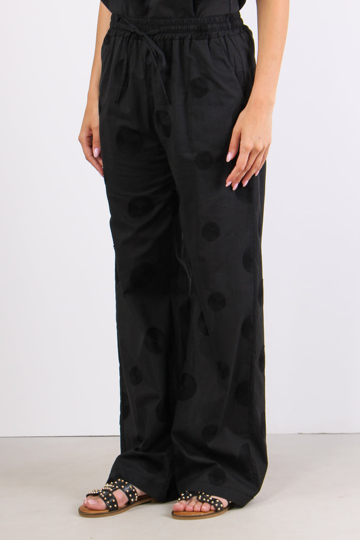 Pantalone Palazzo Mussola Rica Nero-3