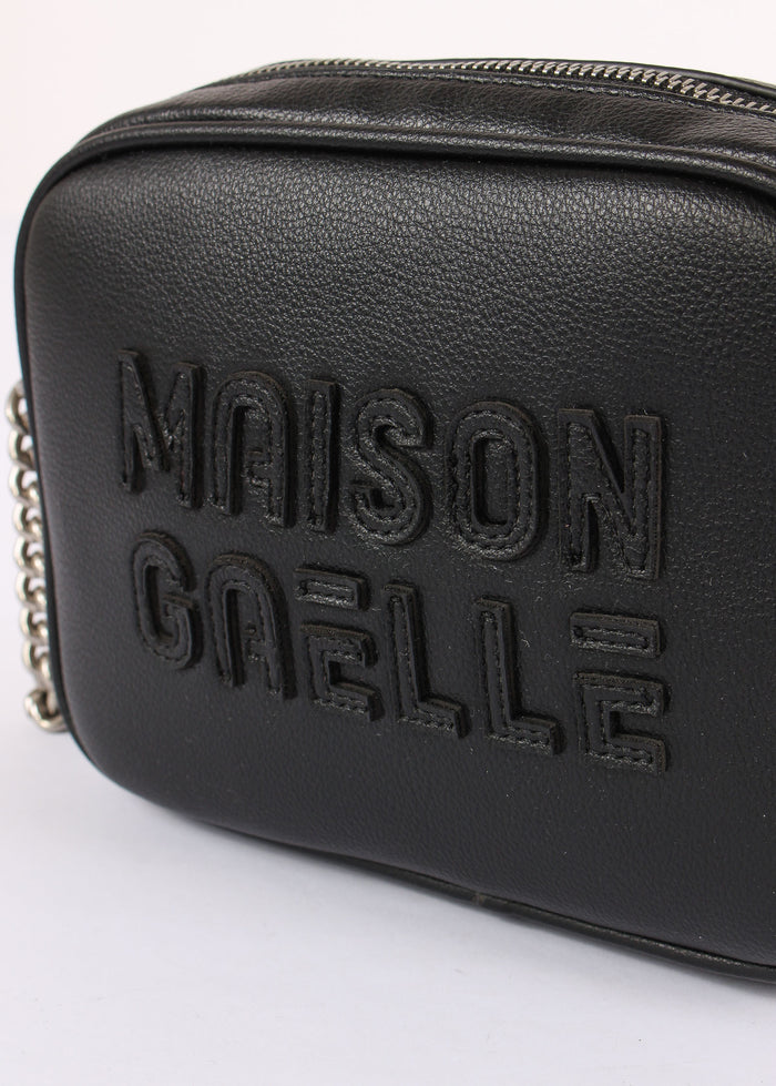 Camera Bag Maxi Logo Rilievo Nero-6