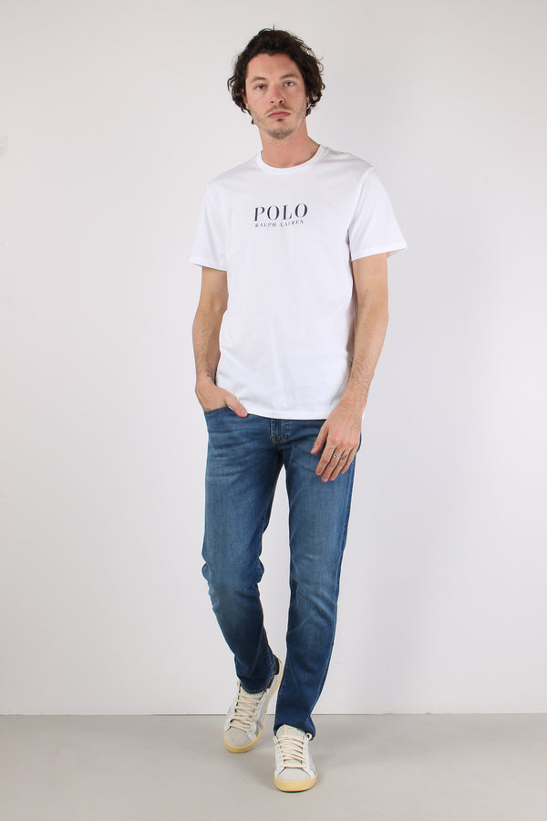 T-shirt Underwear Maxi Scritta White-2