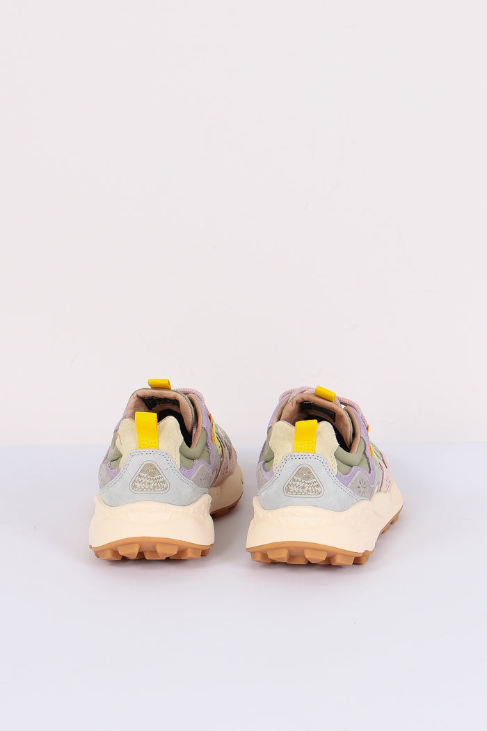 Sneakers Yamano Suede Nylon Grey/cipria-3