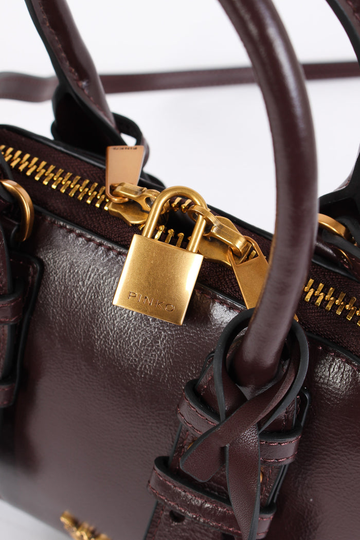 Bowling Bag Zip Mini Rosso Mogano-7