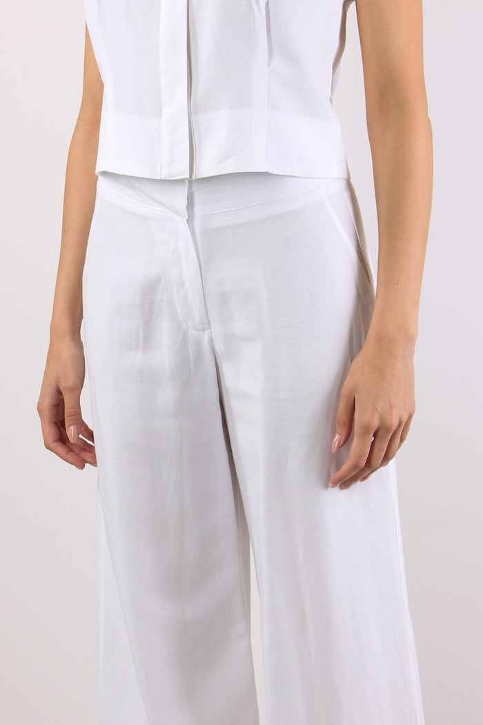 Pantalone Vita Alta Palazzo Bianco-7