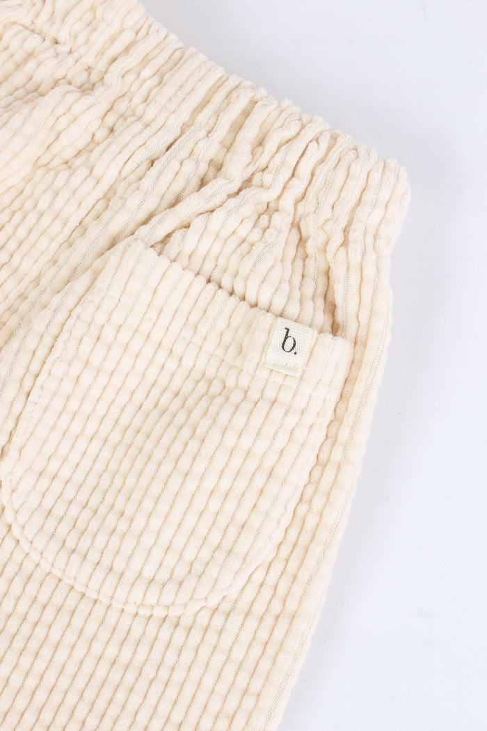 Pantalone Velluto Coulisse Ivory-5