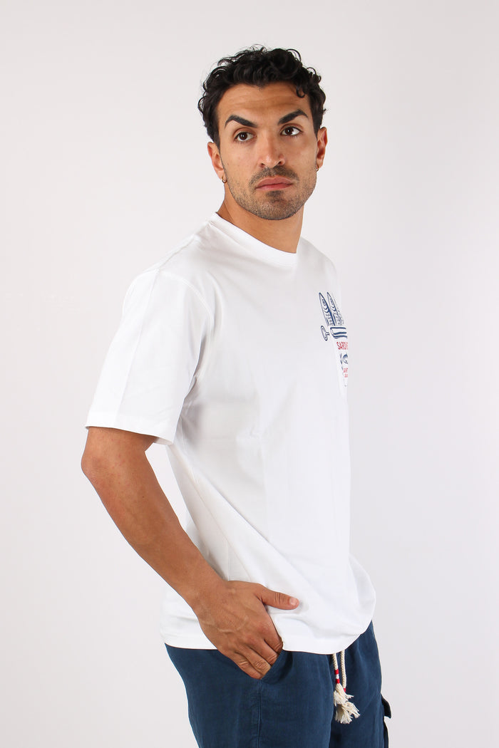 T-shirt Stampa Bianco-5