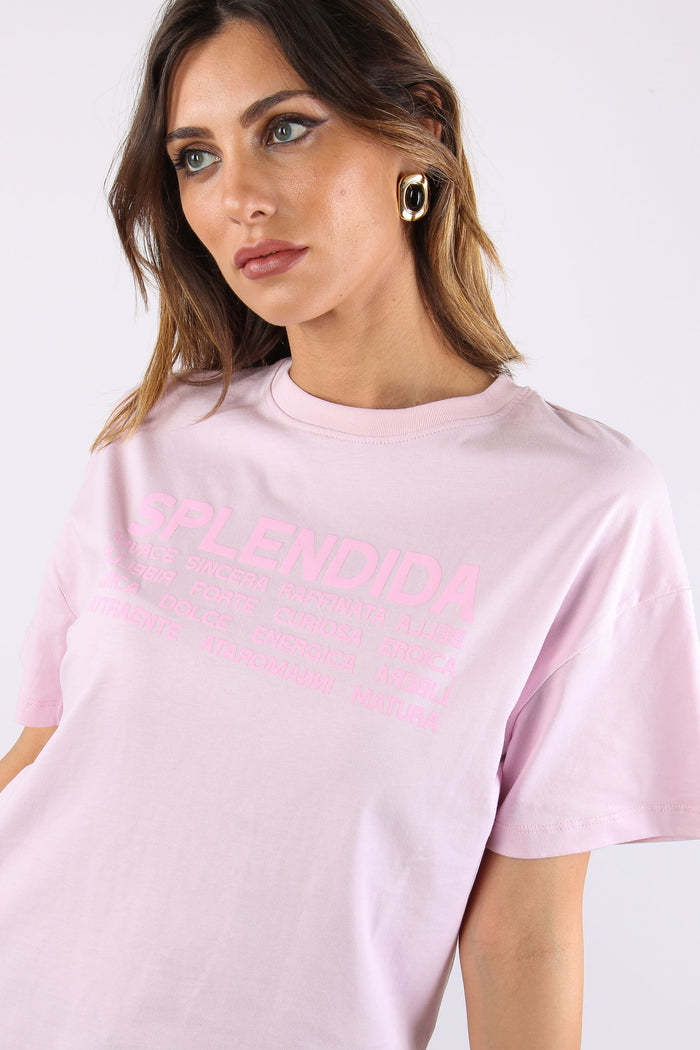T-shirt Over Splendida Rosa-7