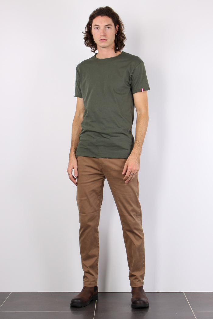 T-shirt Manica Corta Cotone Militare-4