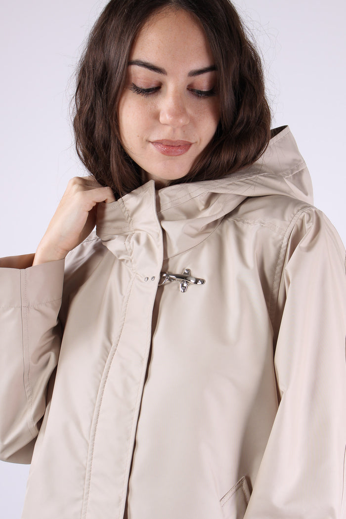 Cappa Nylon Cappuccio Sabbia-3