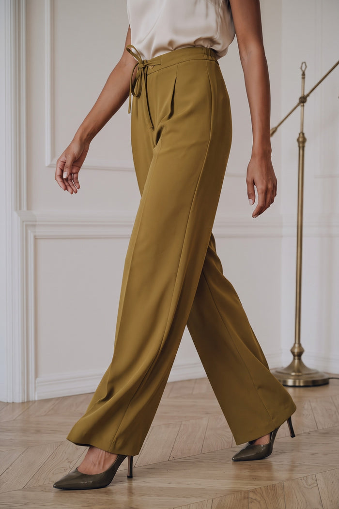 Pantalone Palazzo Elastico Pen Olio
