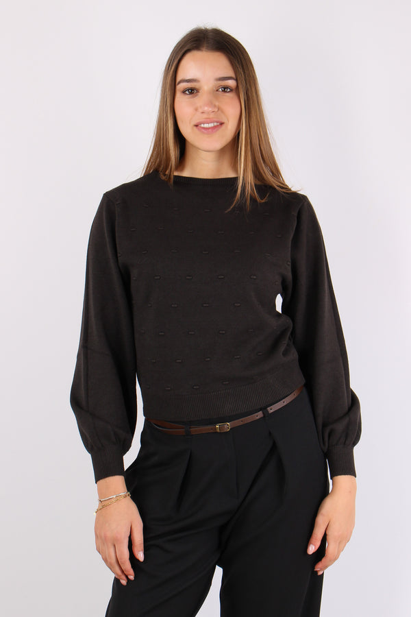 Maglia Scatoletta Punto Noccio Moro-2