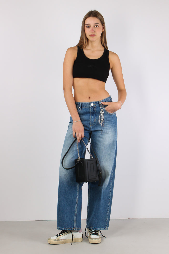 Top Crop Logo Black