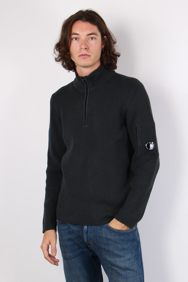 Felpa Full Zip Costa Inglese Black Sand-2