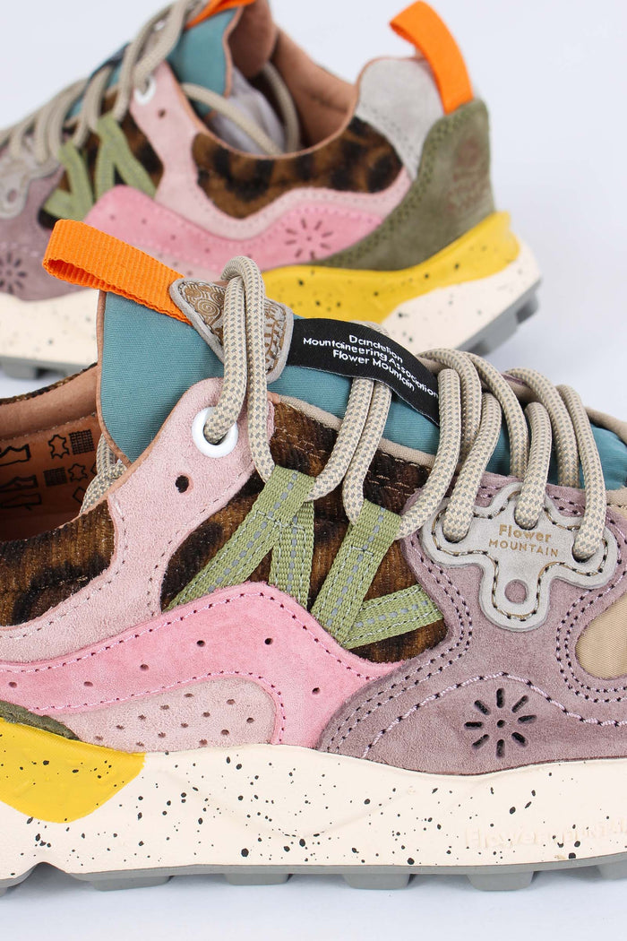 Sneakers Yamano Suede Nylon Light Mustard/grey-5