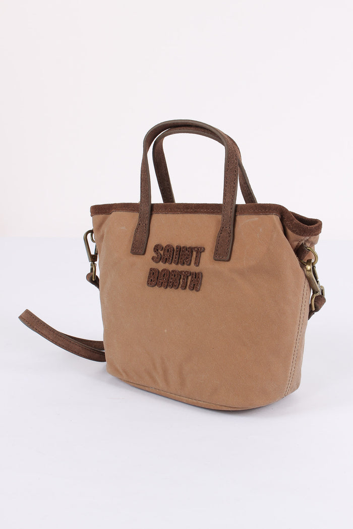 Borsa City Mini Ricamo Logo Nut-5