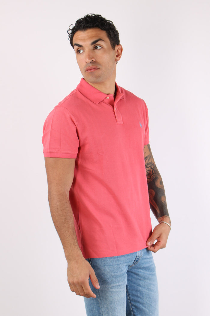 Polo Rete Slim Fit Red Sky-3