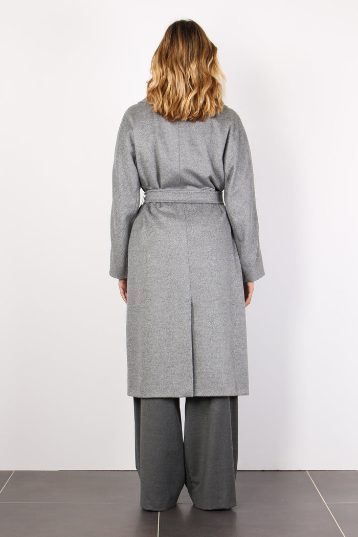 Resina Cappotto Lungo Cintur Grigio Chiaro-3