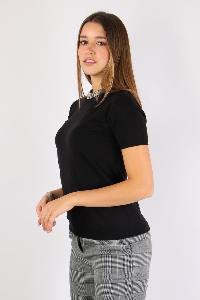 Acteria Maglia M/m Viscosa App Black-4