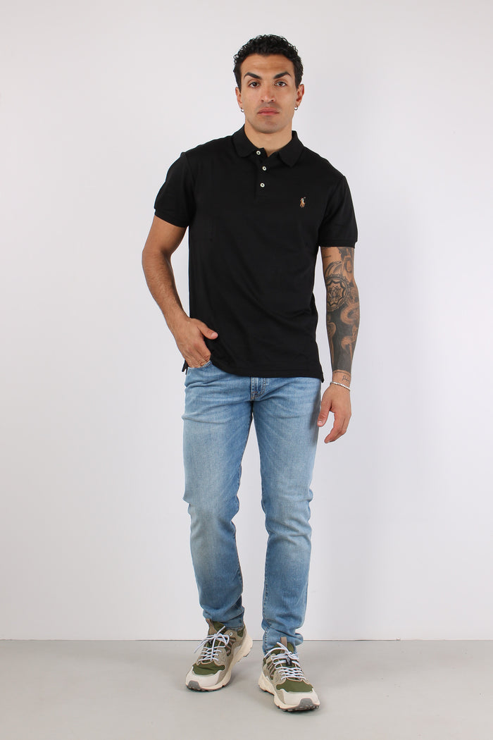 Polo Slim Fit Stretch Polo Black-5