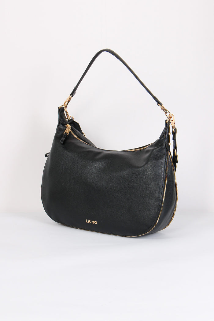 Hobo Maxi Zip Laterali Nero-4