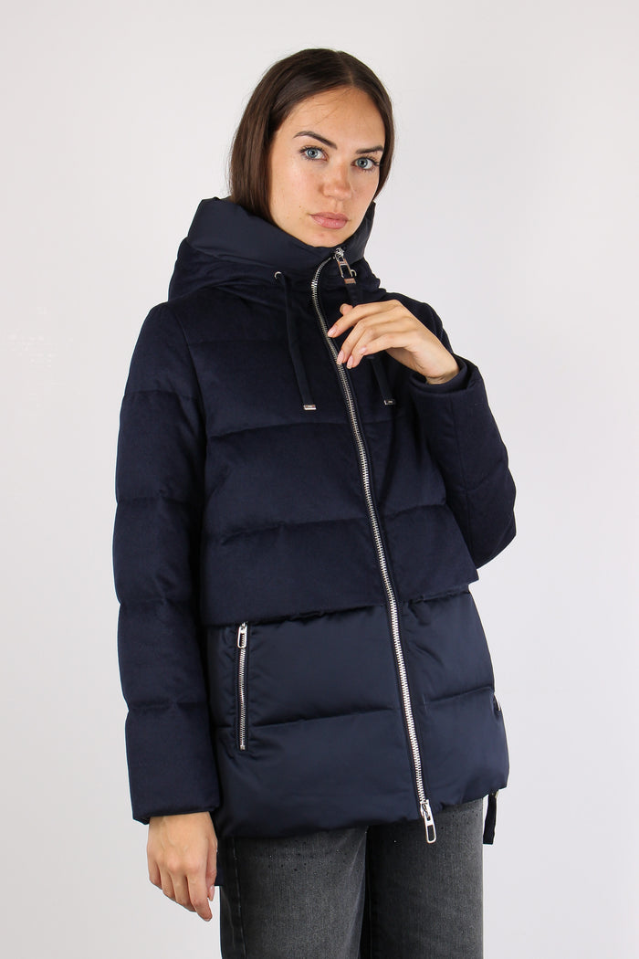 Giubbotto Corto Svasato Bimate Blu Intenso-3