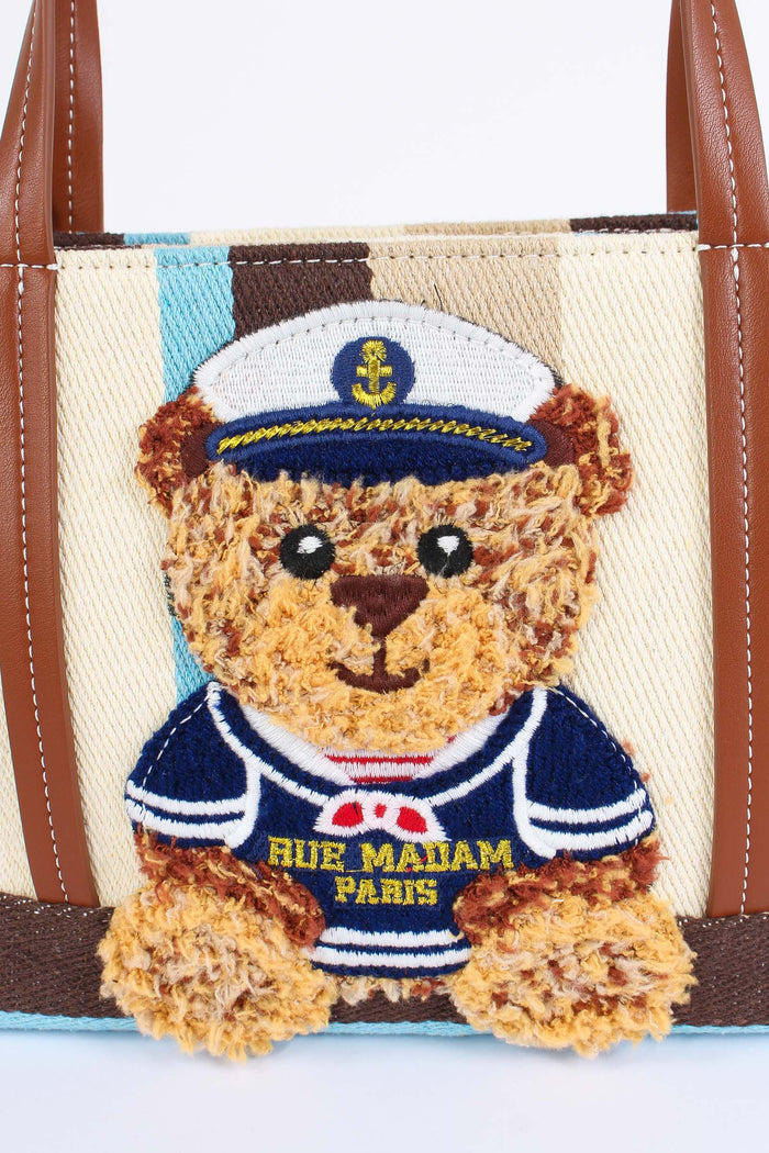 Shopping Mini Canvas Orso Multi Brown-4
