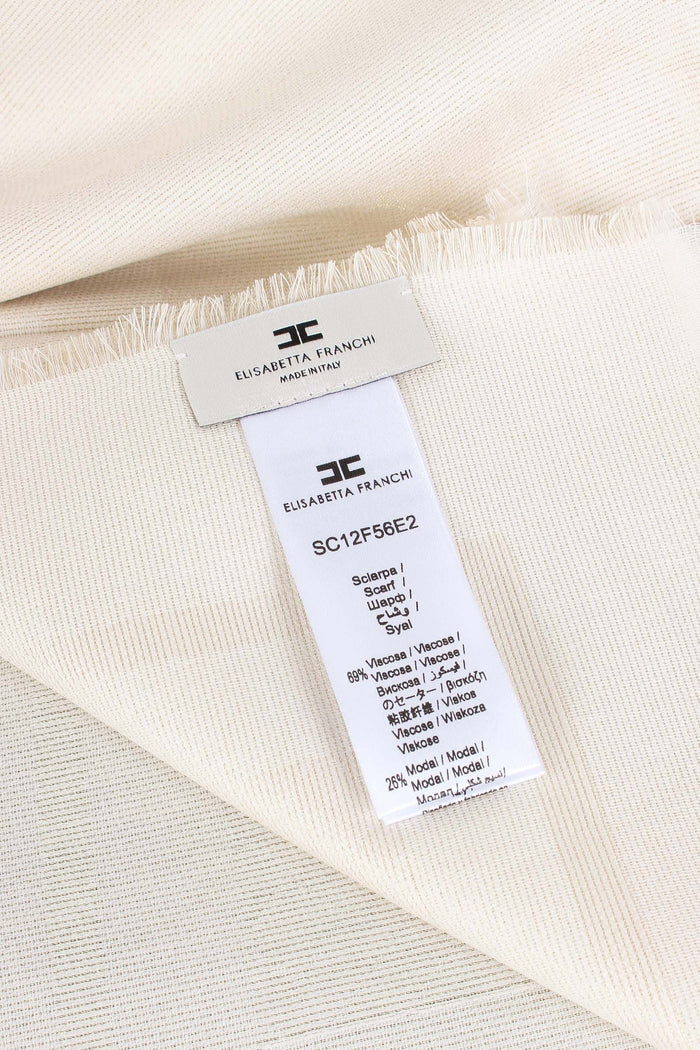 Sciarpa Quadrata Lurex Milk-5