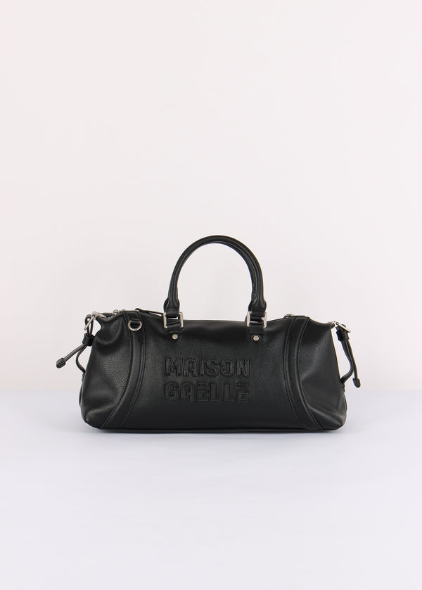 Maxi Duffle Maxi Logo Rilievo Nero