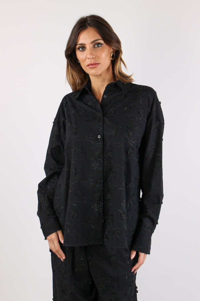 Camicia Fiocchi Retro Fiore 3d Nero-2