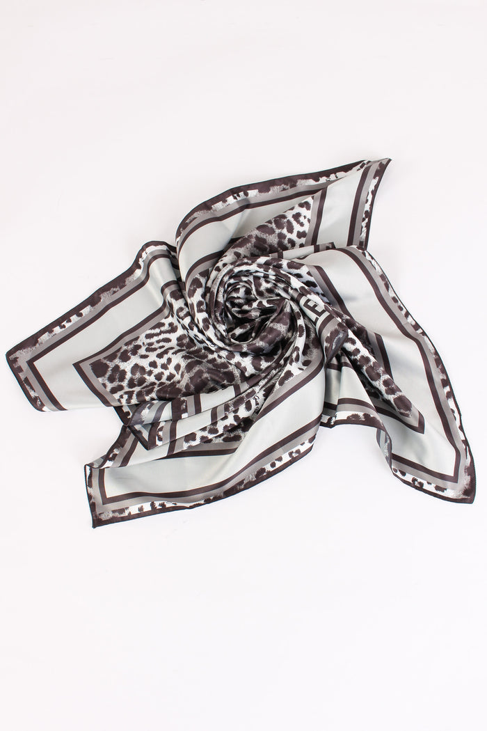 Foulard Maculato Grigio Ferro-5