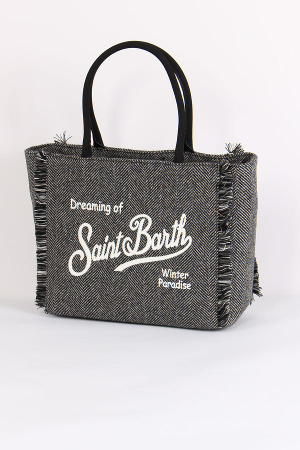 Borsa Tracolla Spinata Nero/bianco-2