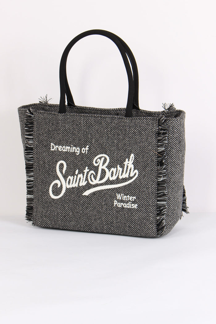 Borsa Tracolla Spinata Nero/bianco-2