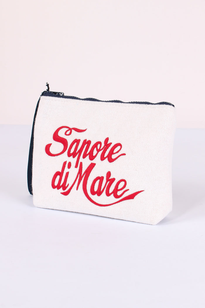 Aline Pochette Stampa Bianco-4