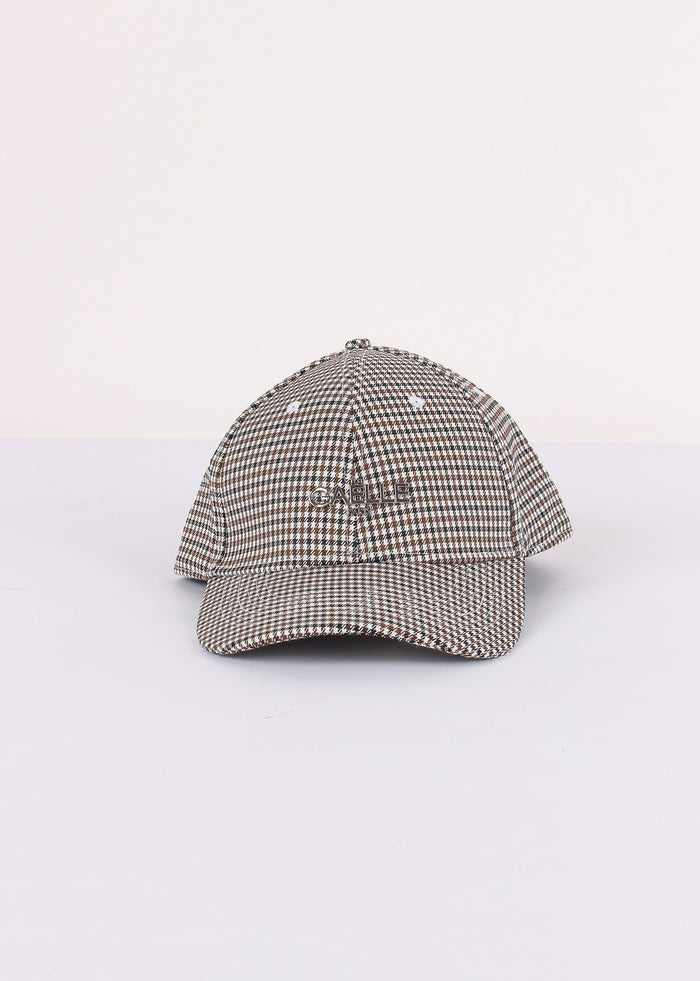 Baseball Cap Placca Logo Nero