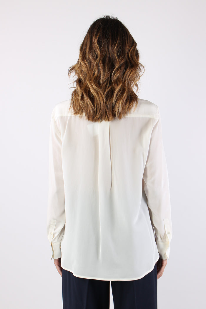 Wkdcurvone Camicia Seta Avorio-5
