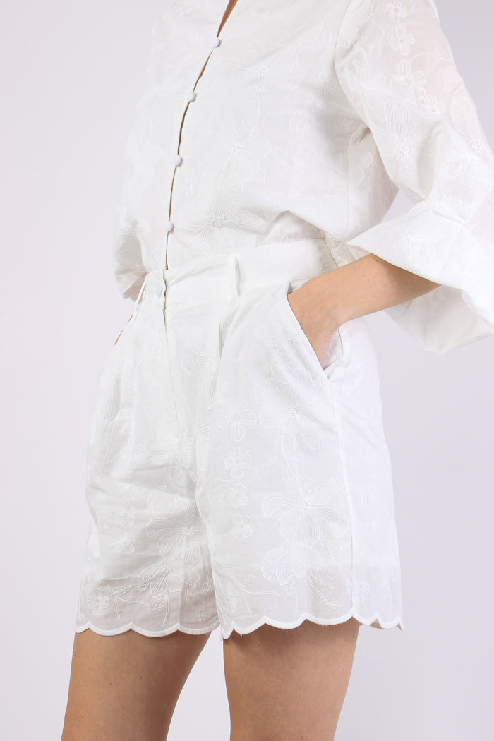 Short Ricami Bianco-3