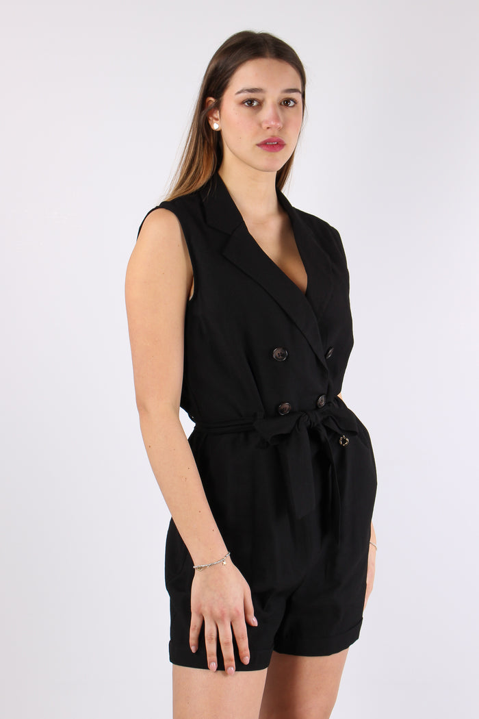 Argentero Tuta Corta Cintura Black-5