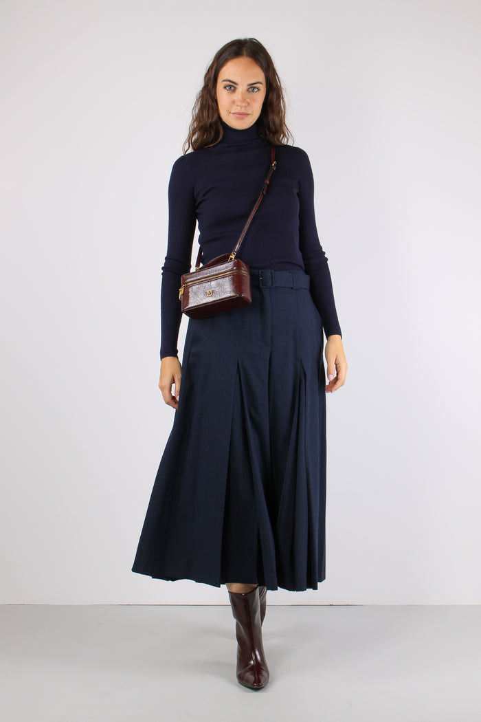 Mlleresia Lupetto Lana Blu Navy