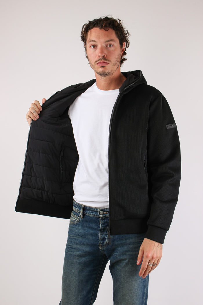 Bomber Cappuccio Black-4