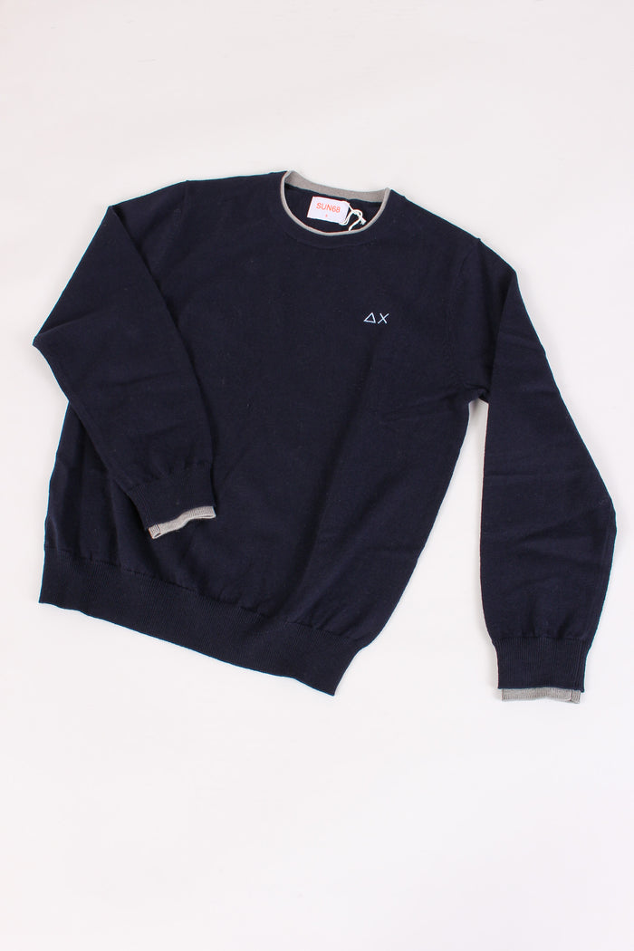 Pullover Leggero Profilo Navy Blue-4