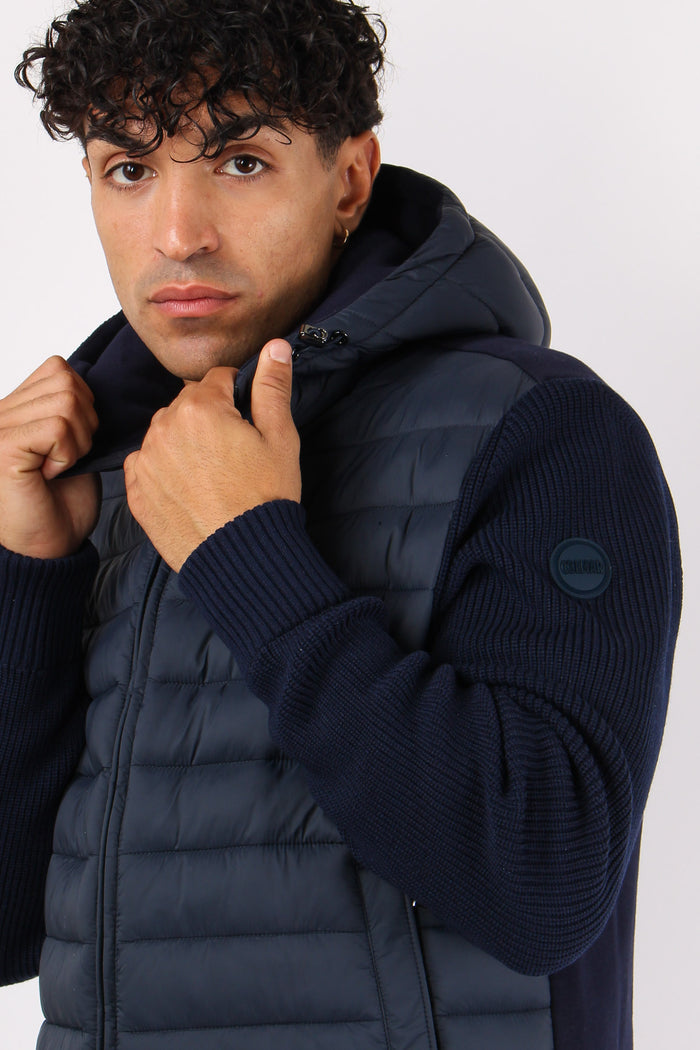 Giubbotto Bimateriale Cappucci Navy-7