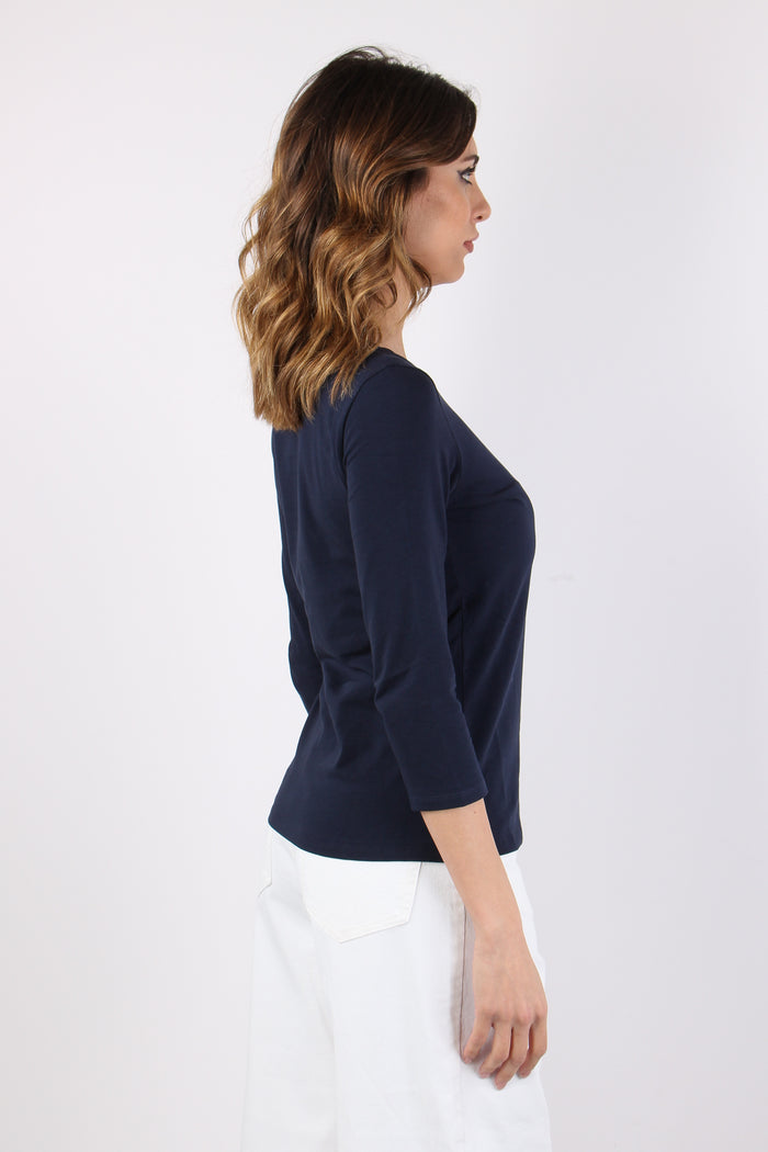 Wkdmultia T-shirt Ml Cotone Blu-7