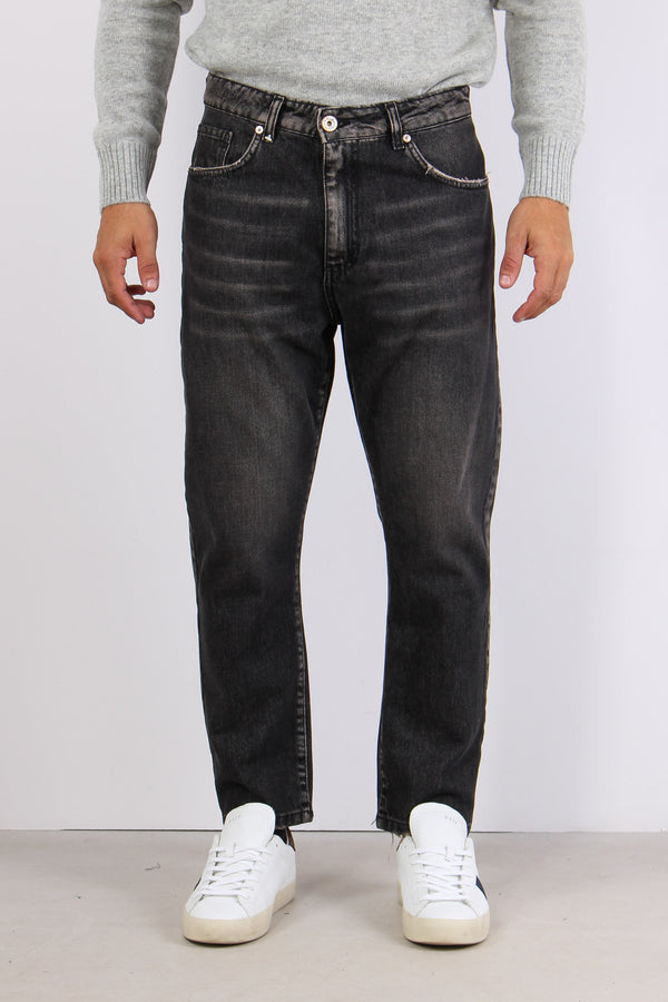 Denim Cropped Nero-2