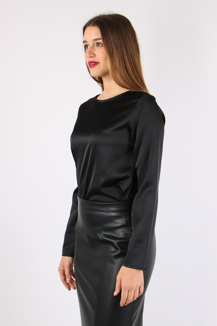 Casacca Spacchetti Laterali Nero-7