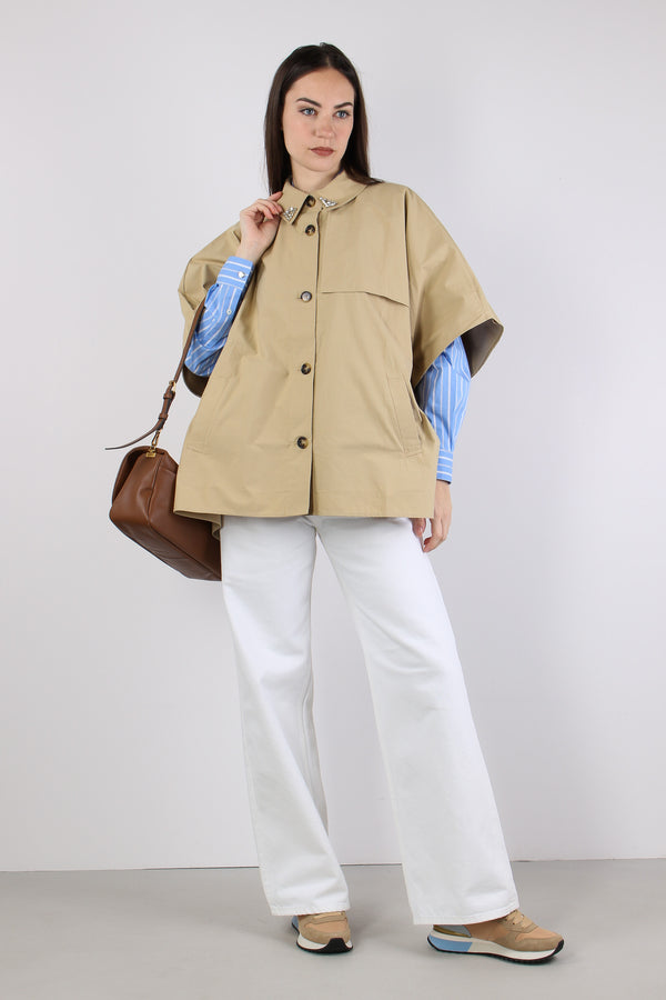 Poncho Trench Sabbia